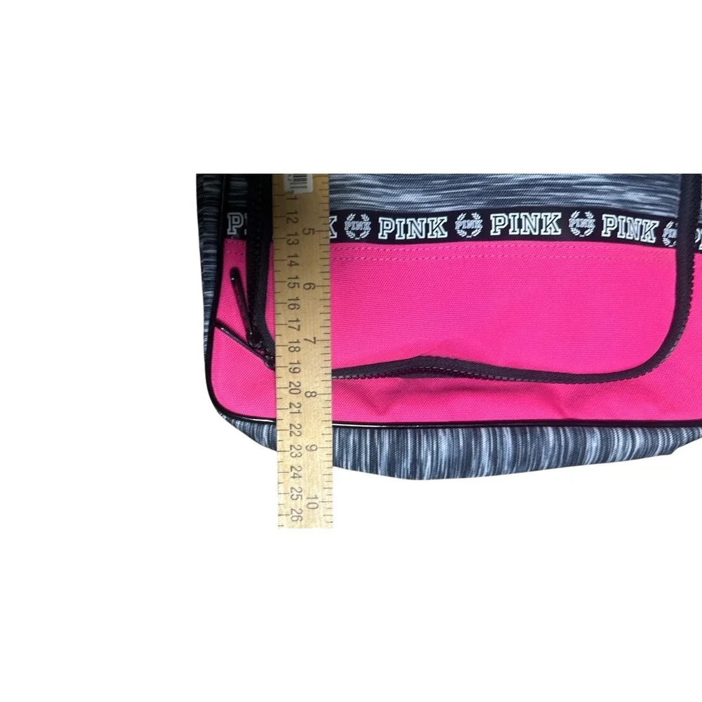 Victoria's Secret PINK Shower Caddy Gypsy Pink/ Grey Marl Hanging Travel Bag New